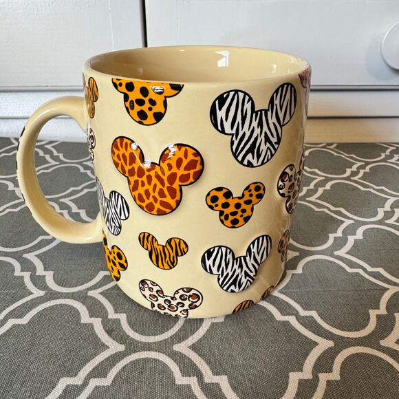 Disney Parks Mug Mickey Mouse Animal Kingdom Print Coffee Cup Tea Kitchen - Picture 5 of 8